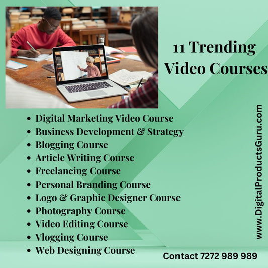 Video Courses, trending video courses, digital marketing video course