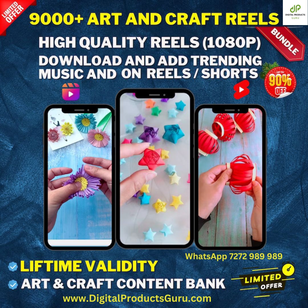 9000+ Art & Craft Reels Bundle